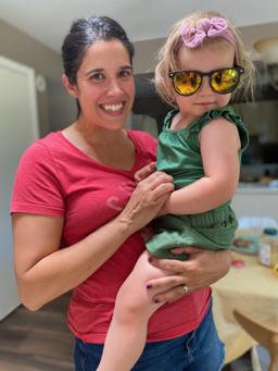 Lauren with her daughter
